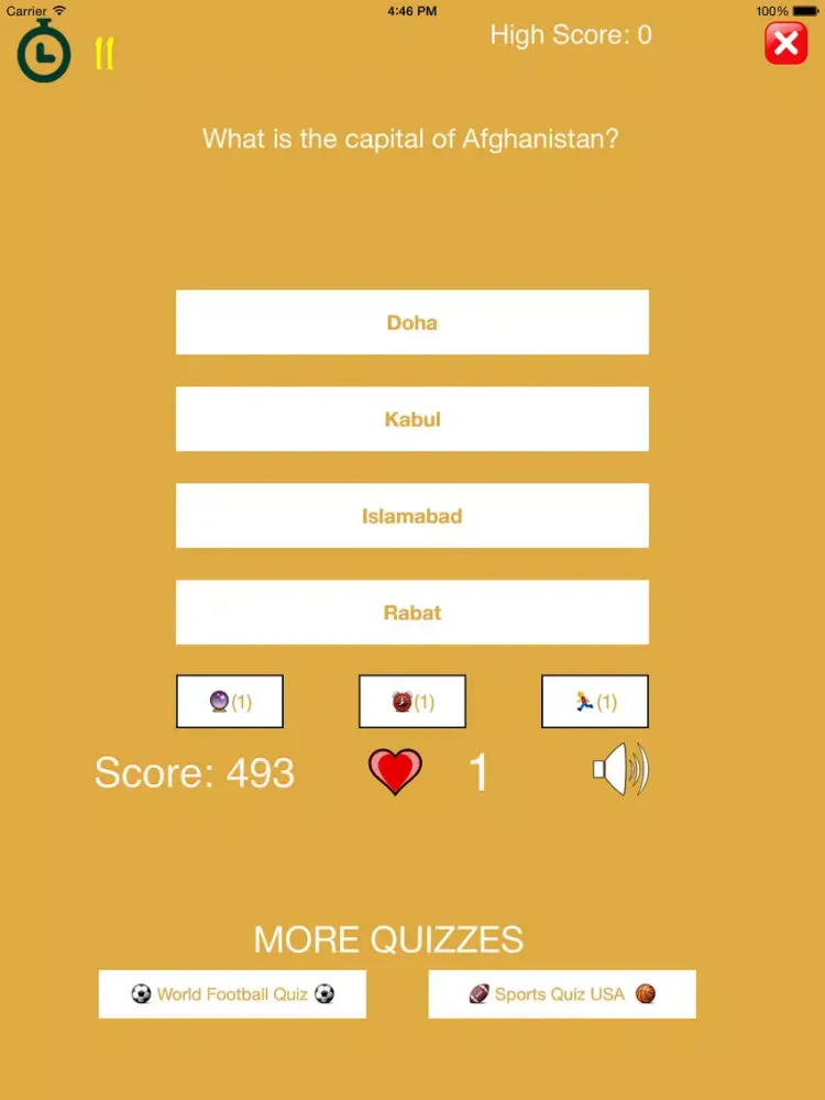 Capturas de tela do The Quiz - General Knowledge Trivia iPad 