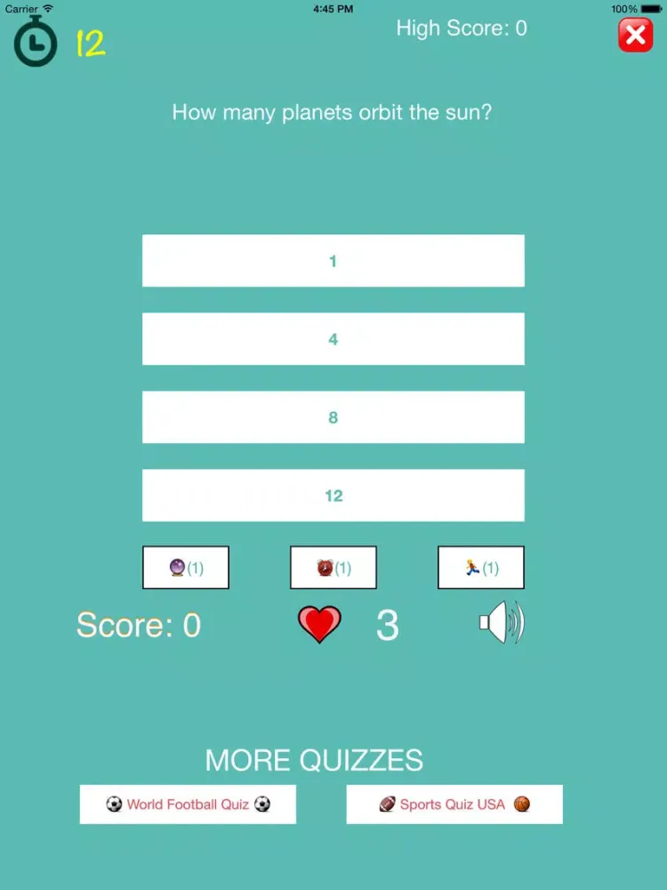 Capturas de tela do The Quiz - General Knowledge Trivia iPad 