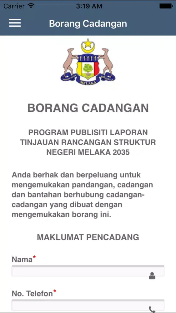 Capturas de tela do MELAKA 2035