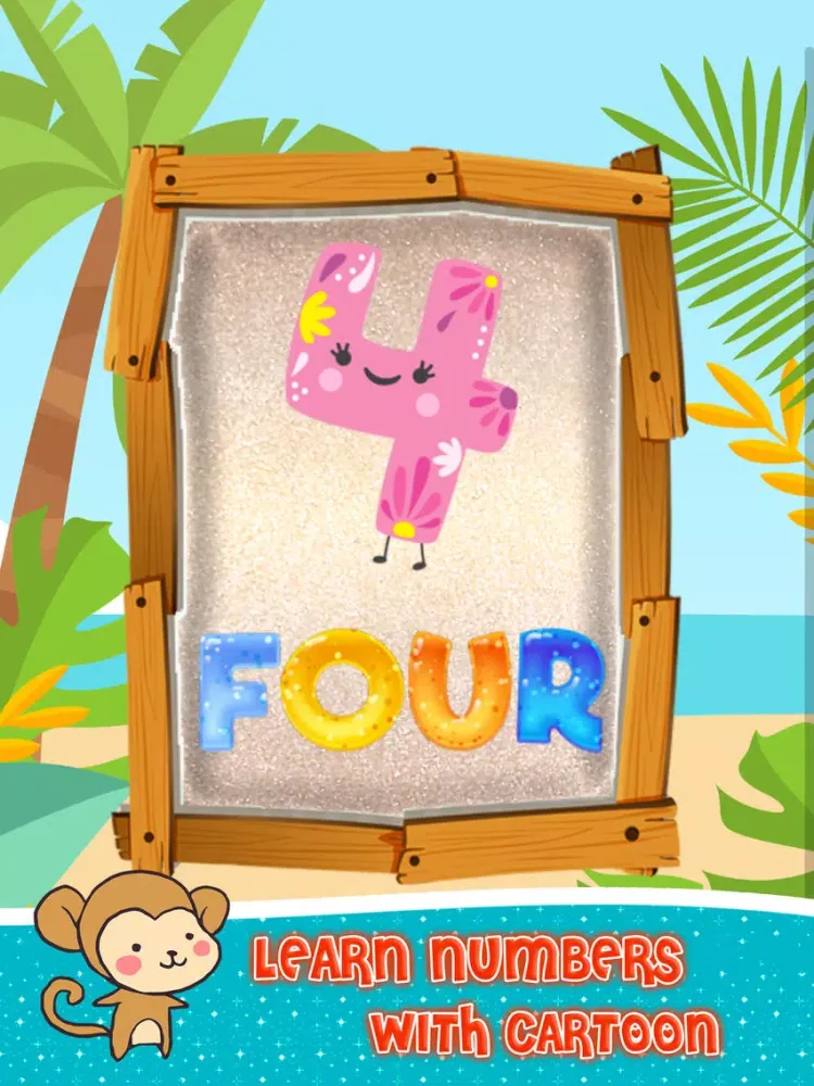 Capturas de tela do Mr Monkey Spelling Number iPad 