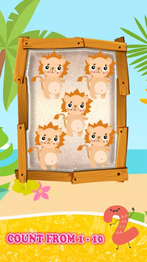 Capturas de tela do Mr Monkey Spelling Number