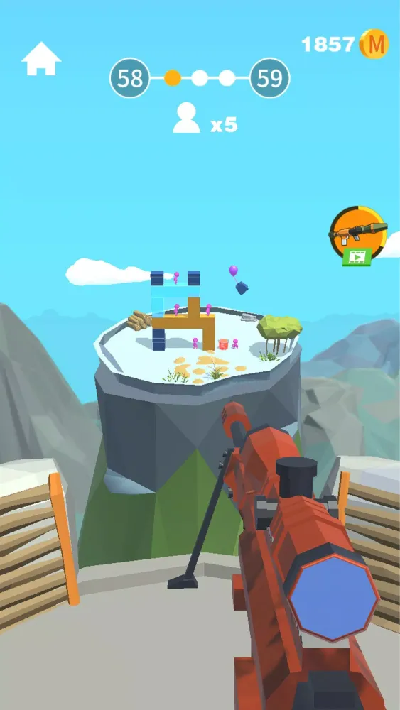 Capturas de tela do Pocket Sniper!