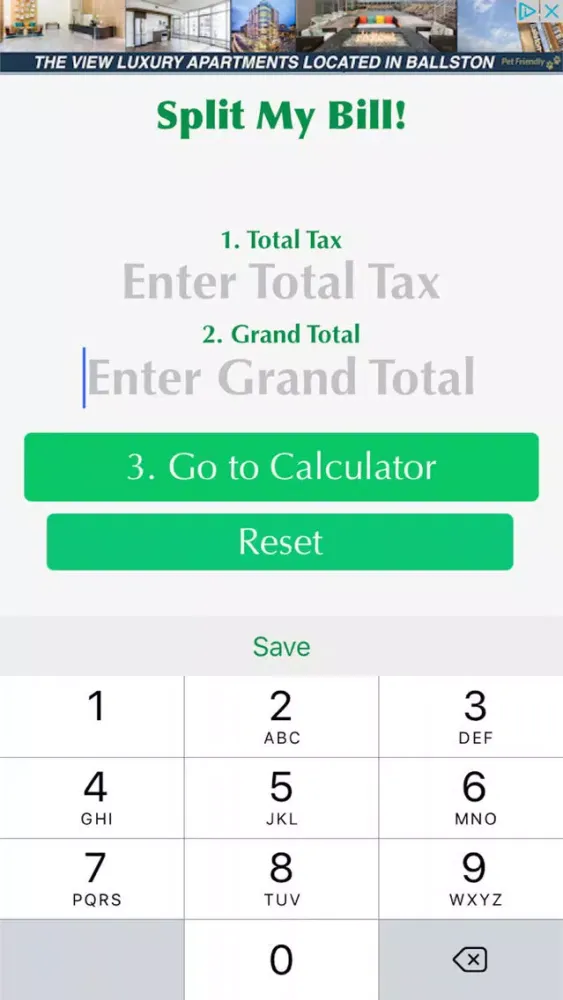 Split My Bill-Fast & Easy Tip スクリーンショット
