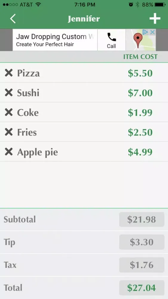 Split My Bill-Fast & Easy Tip スクリーンショット