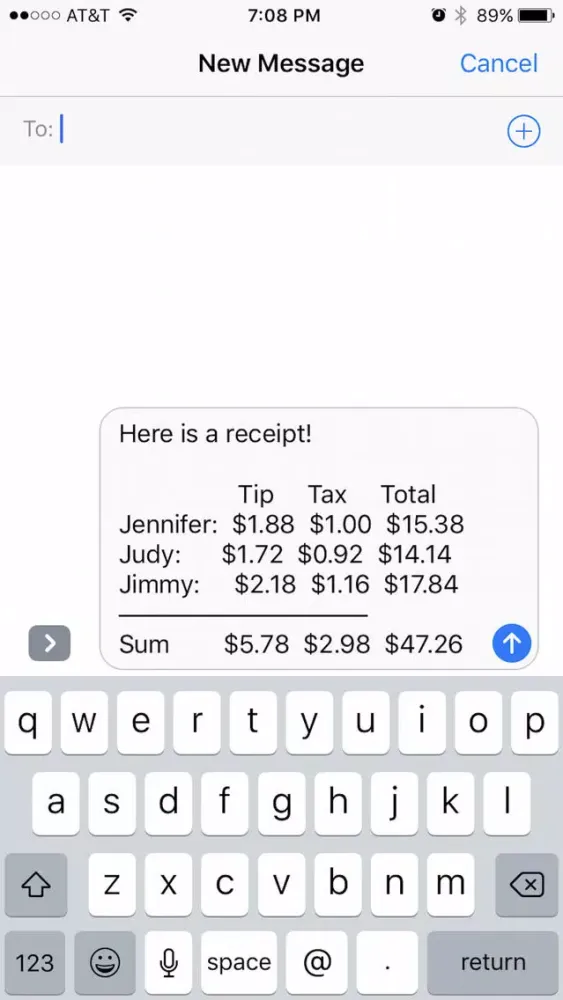Split My Bill-Fast & Easy Tip スクリーンショット