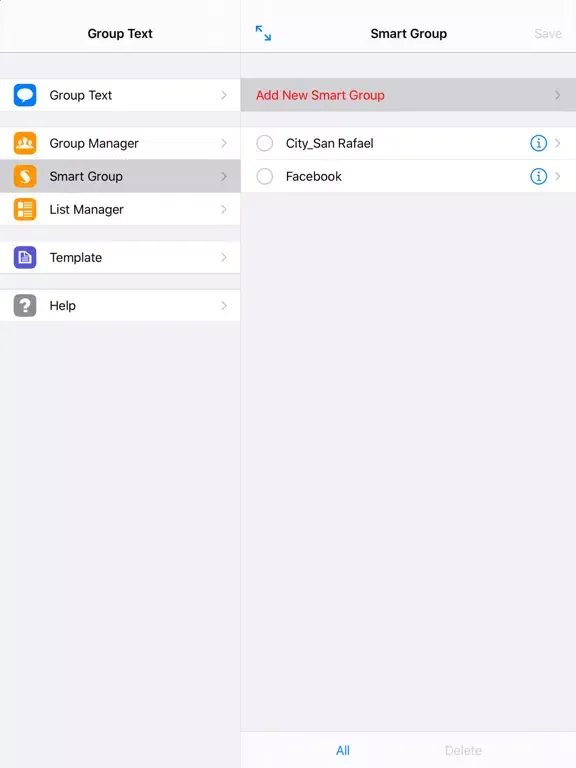 Text Template iPad 應用截圖