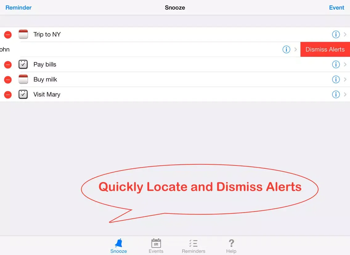Captures d'écran de Snooze: Calendar + Reminder iPad 