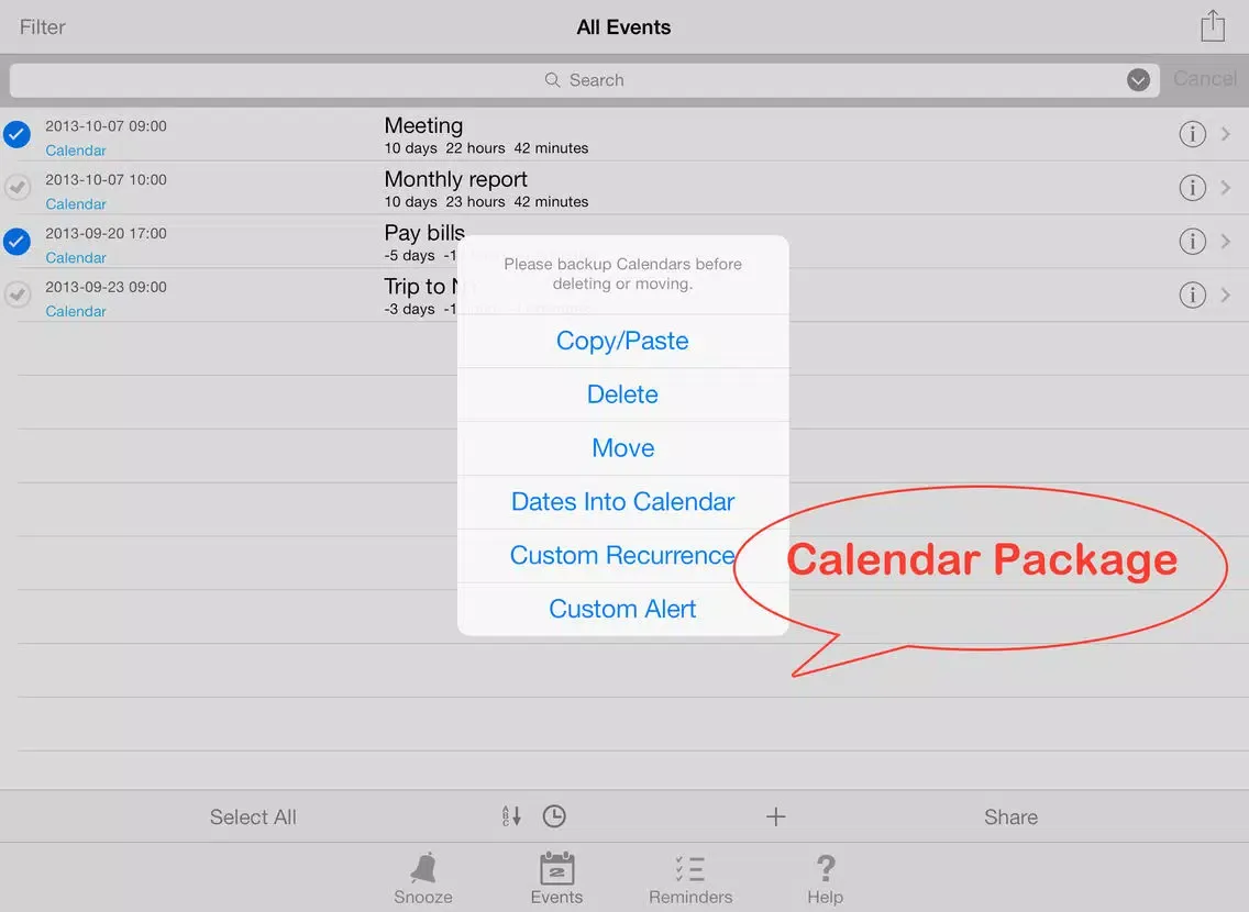 Captures d'écran de Snooze: Calendar + Reminder iPad 