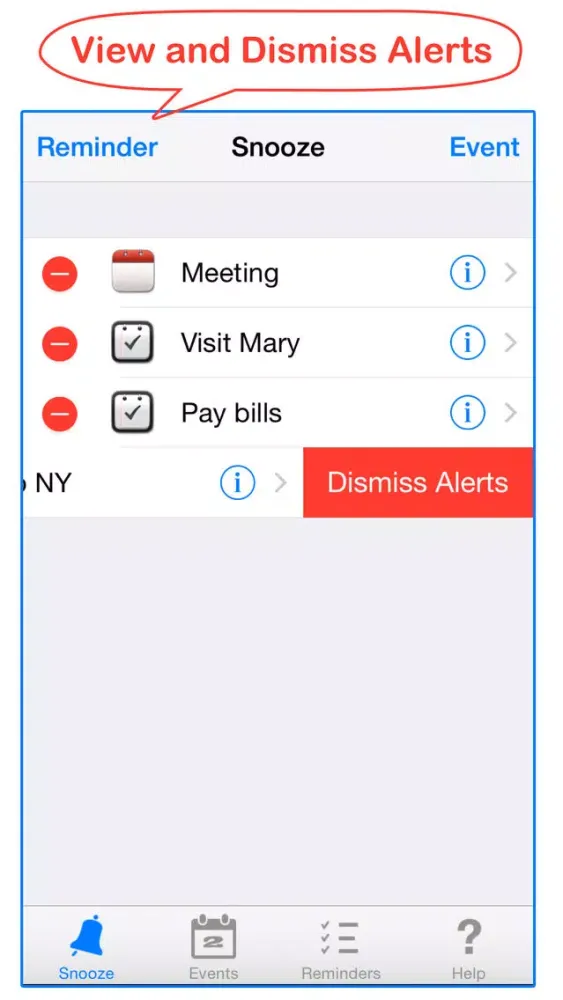 Captures d'écran de Snooze: Calendar + Reminder