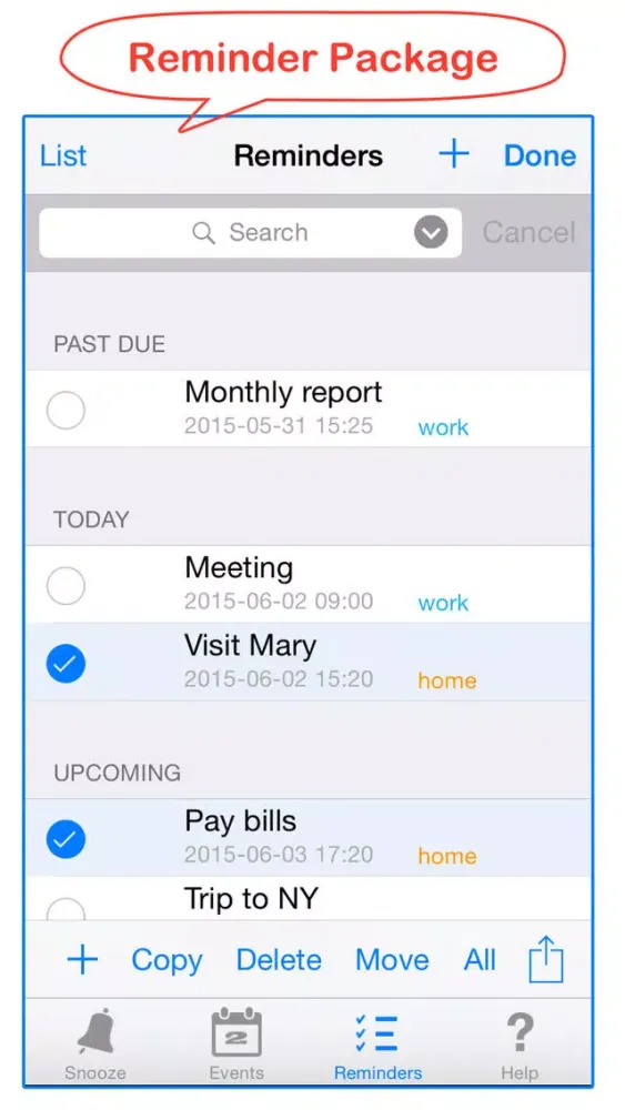 Captures d'écran de Snooze: Calendar + Reminder