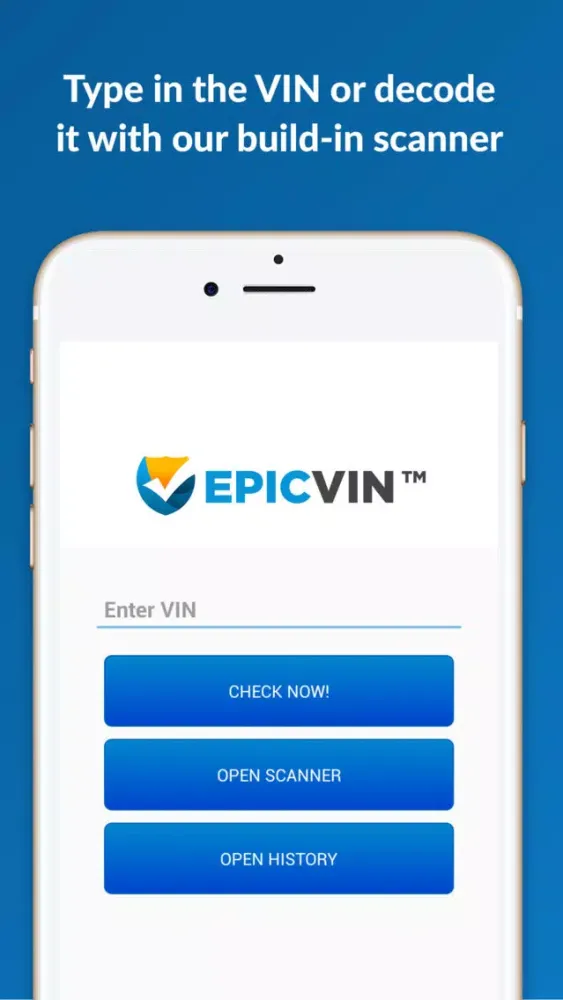 Epicvin VIN decoder & history reports Screenshots