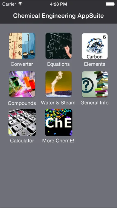 Capturas de pantalla de Chemical Engineering AppSuite HD