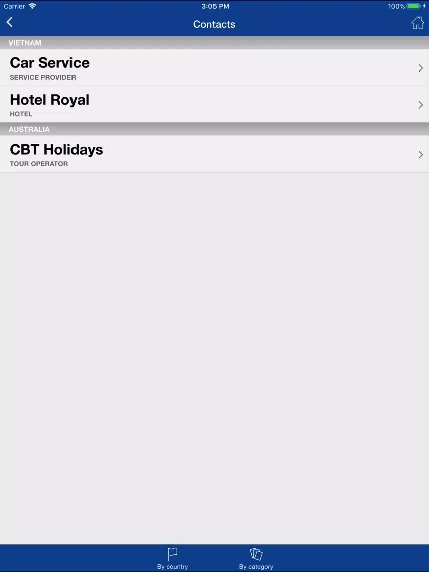 Zrzuty ekranu CBT Holidays iPad 