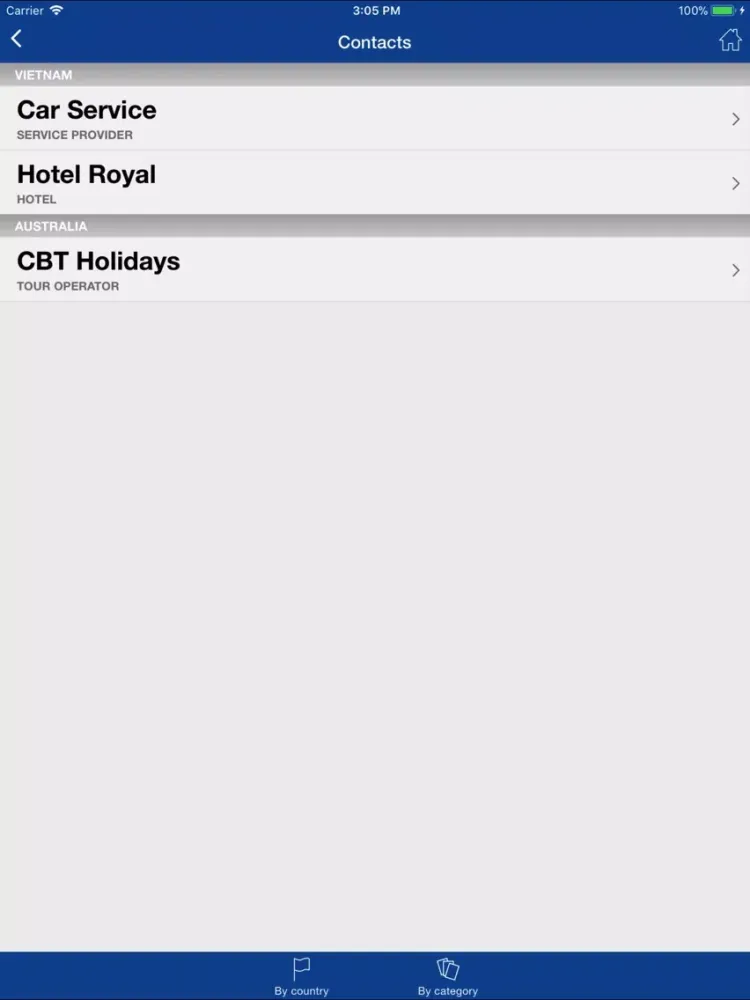 ภาพหน้าจอของ CBT Holidays iPad 