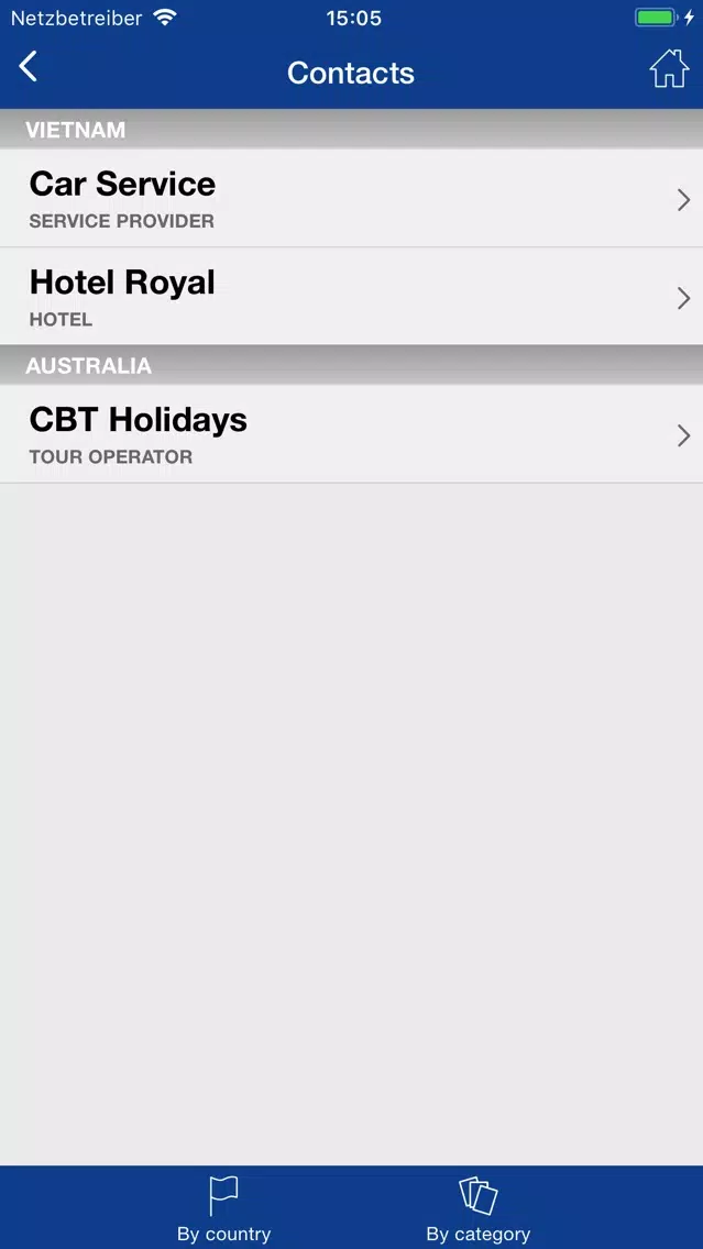 Zrzuty ekranu CBT Holidays
