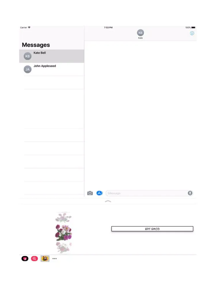 Bouquet Emoji iPad  Screenshots