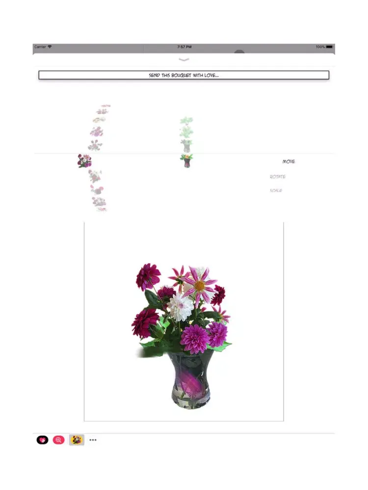 Bouquet Emoji iPad  Screenshots