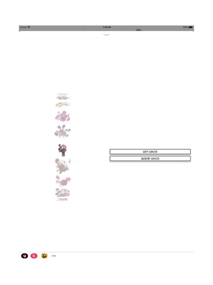Bouquet Emoji iPad  Screenshots