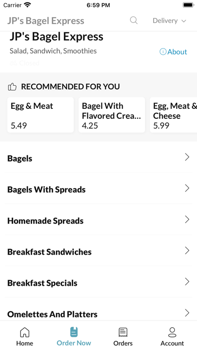ภาพหน้าจอของ JPs Bagel Express Hoboken
