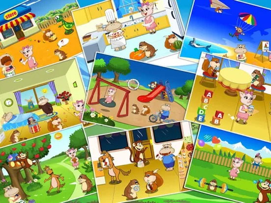 Animal Shape Puzzle- Educational Preschool Games iPad  سکرین شاٹس