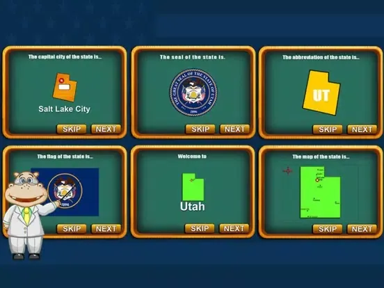Fifty States and Capitals Game iPad  스크린샷