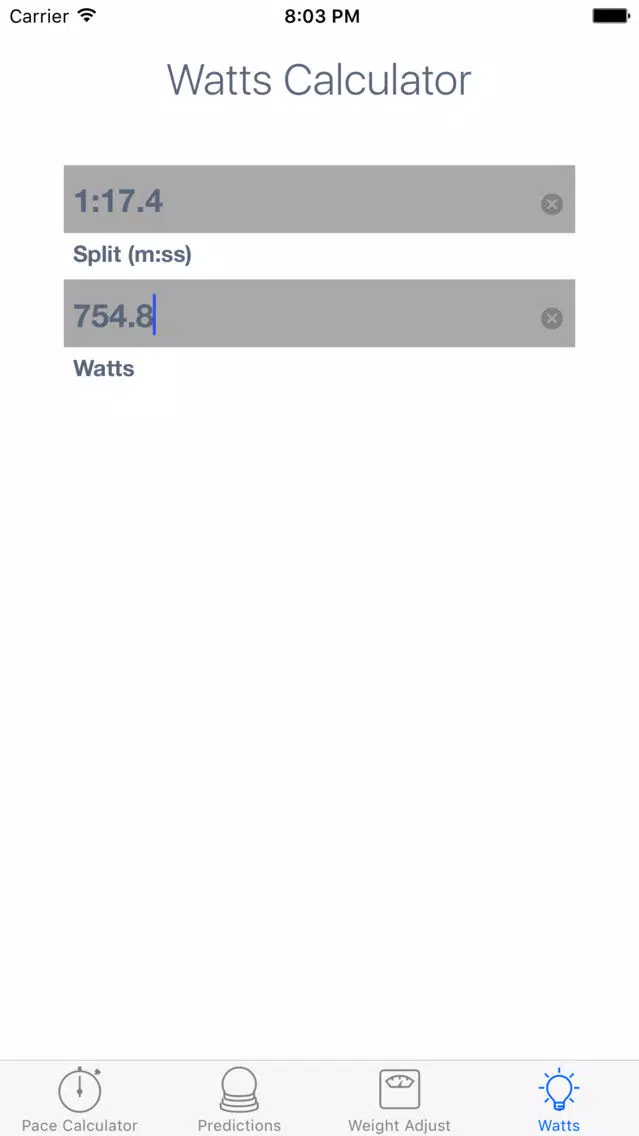 ErgCalc - Split Calculator Screenshots