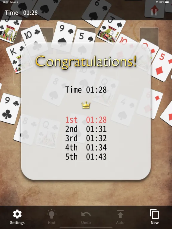 ภาพหน้าจอของ Klondike Solitaire(Card Game) iPad 