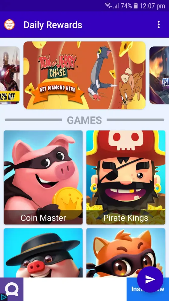 Daily Spin & Coin スクリーンショット