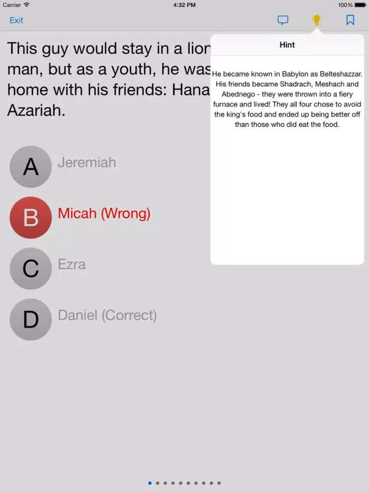 تصاویر Bible Trivia for All iPad 