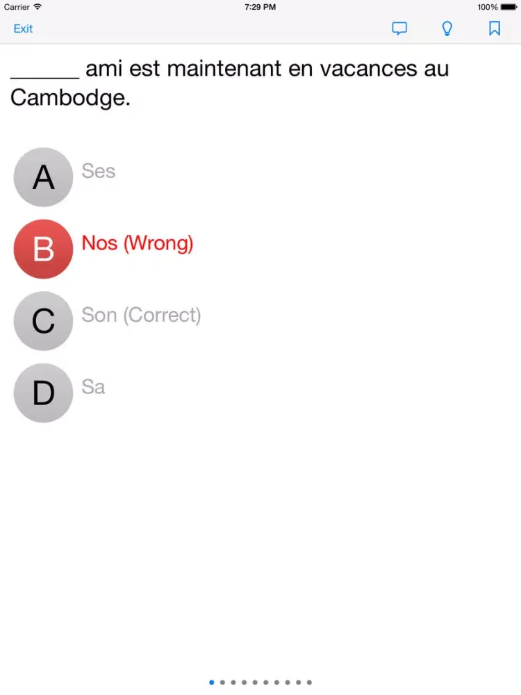 French tests iPad  স্ক্রিনশট