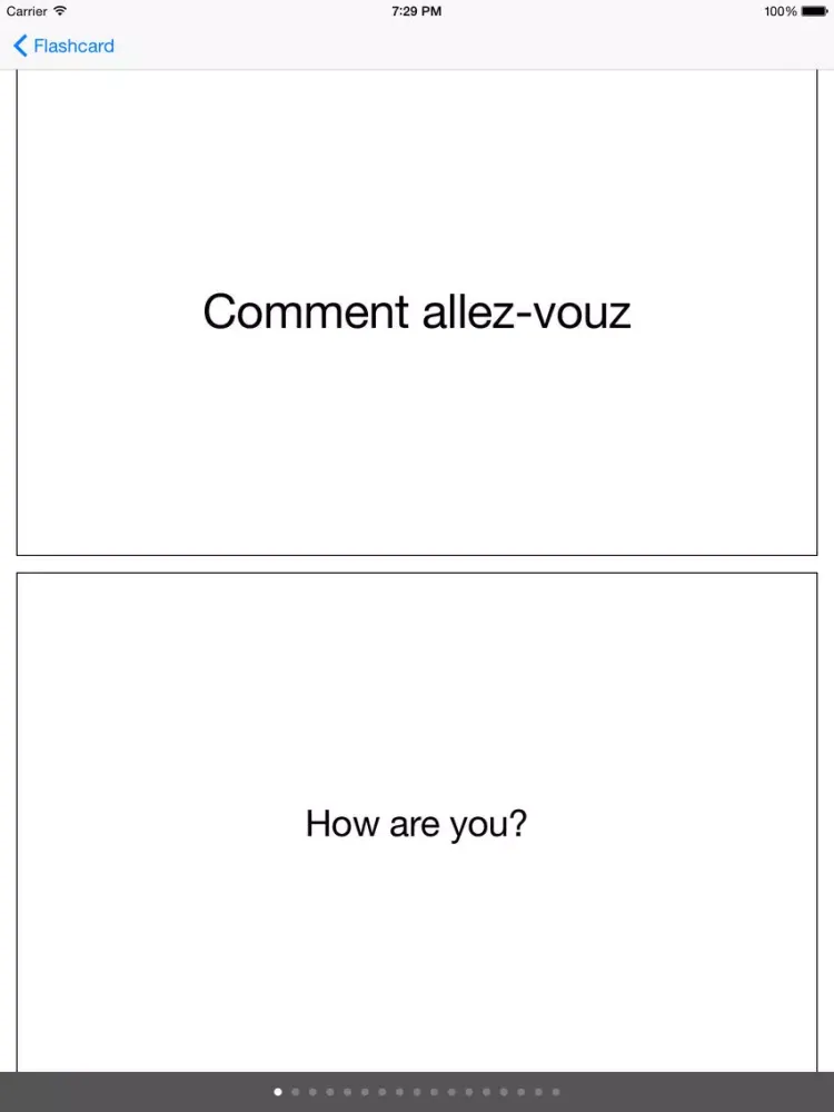 French tests iPad  স্ক্রিনশট