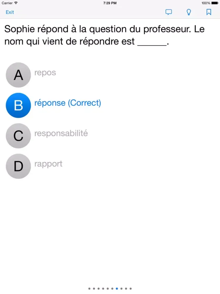 French tests iPad  স্ক্রিনশট
