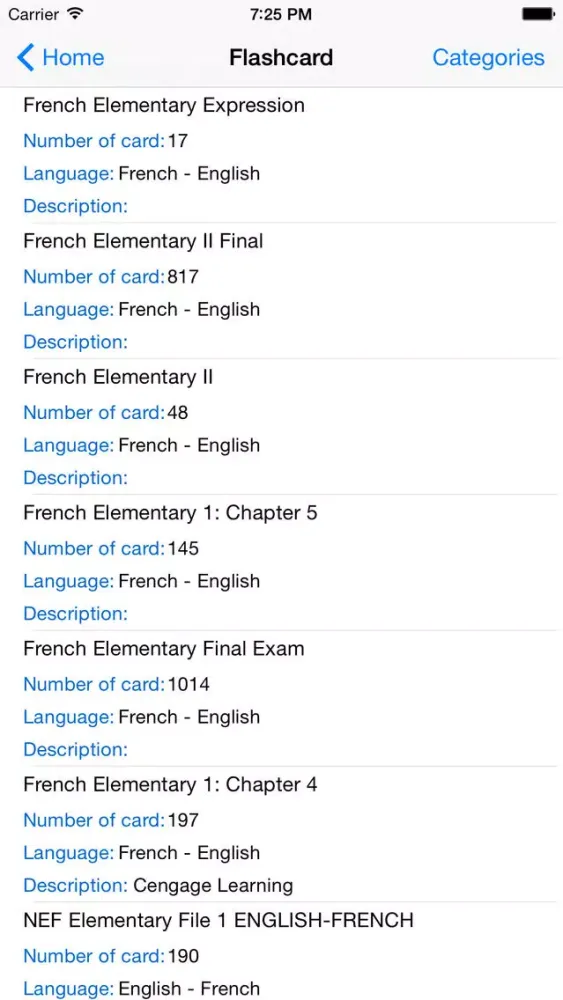 French tests স্ক্রিনশট