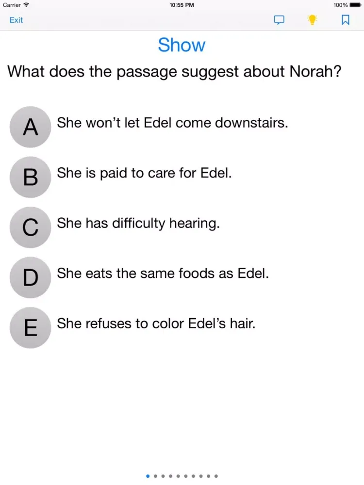 Zrzuty ekranu GED Test iPad 
