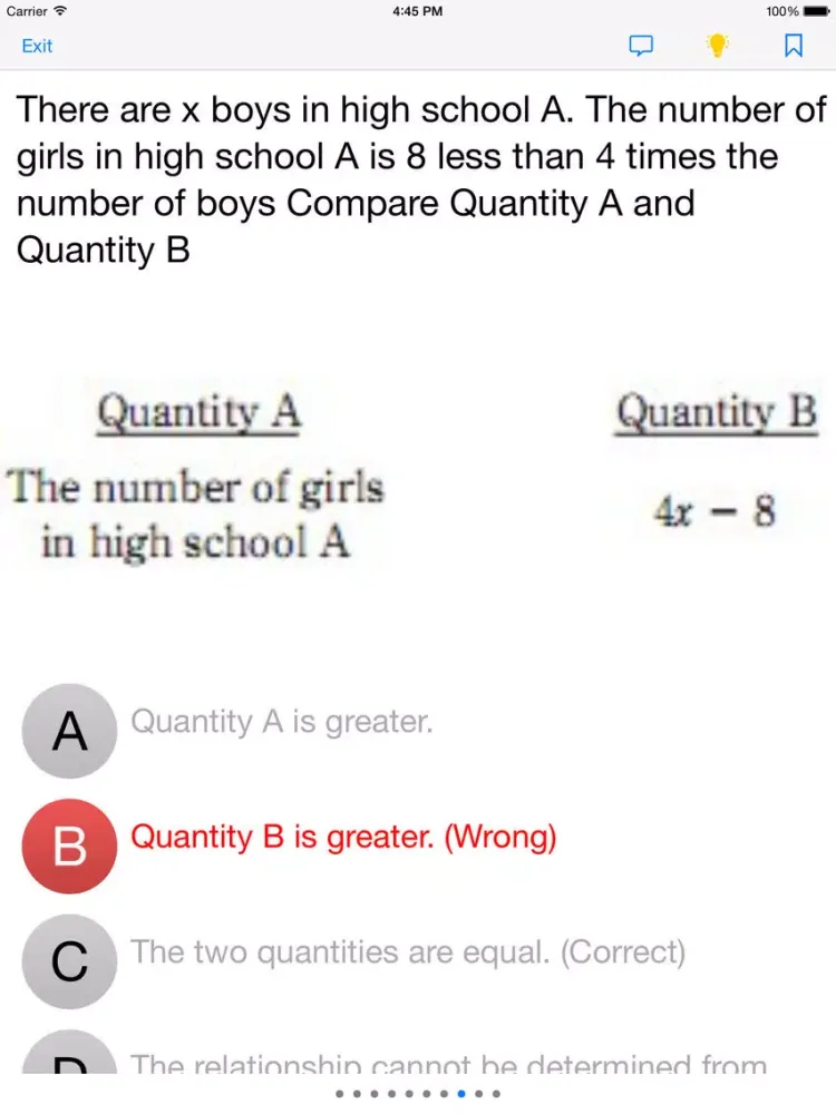 GRE Test Prep iPad  سکرین شاٹس