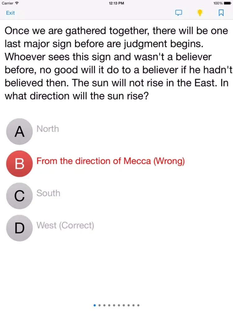 Islamic Quiz Trivia iPad 应用截图