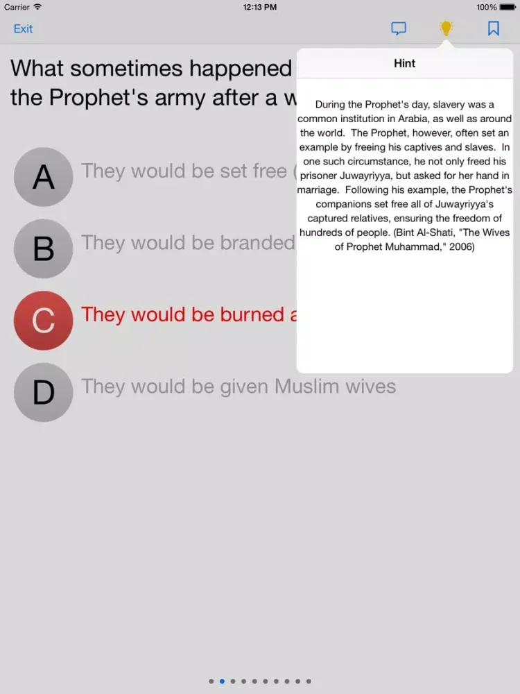 Islamic Quiz Trivia iPad 应用截图
