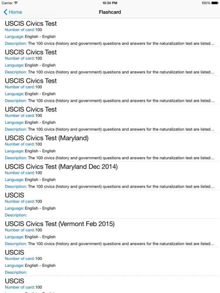 USCIS iPad 應用截圖