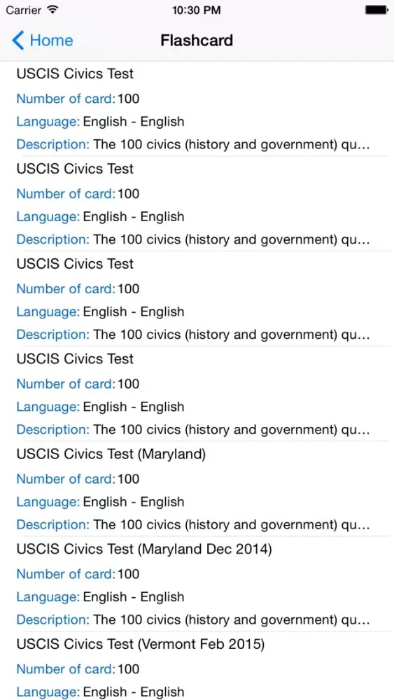 USCIS應用截圖