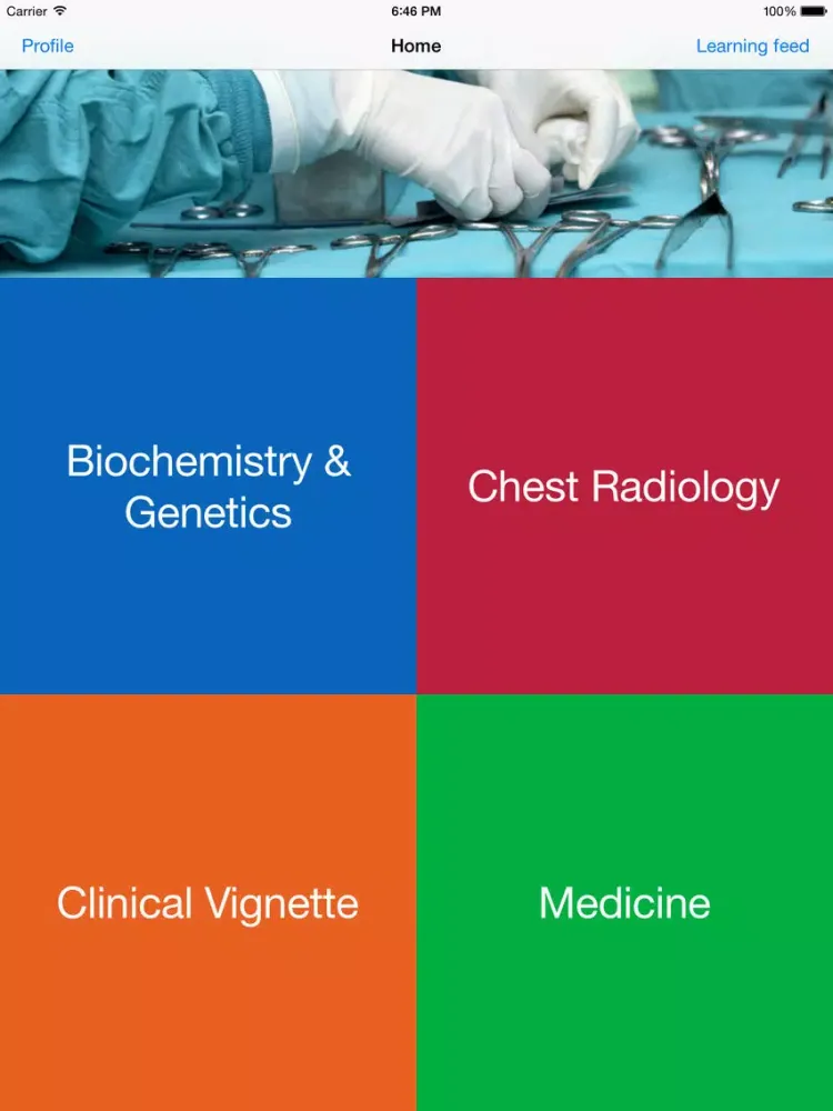 Capturas de pantalla de USMLE Test iPad