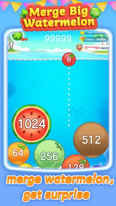 Merge Big Watermelon-2048 Screenshots