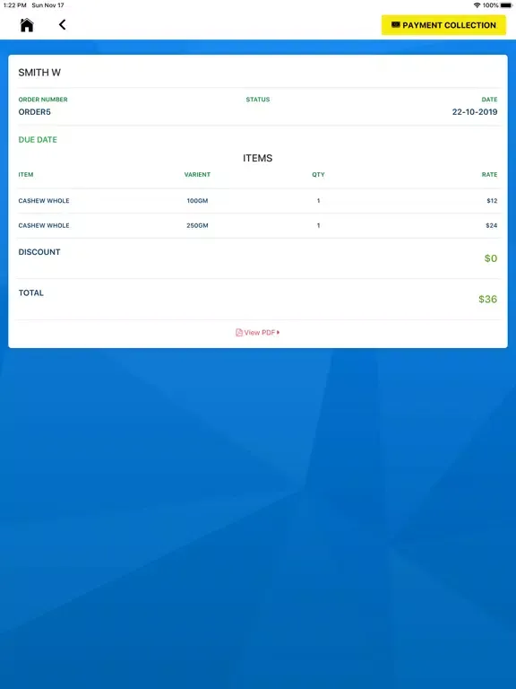 Tangkapan skrin Sales App - FMCG/ FMG iPad 