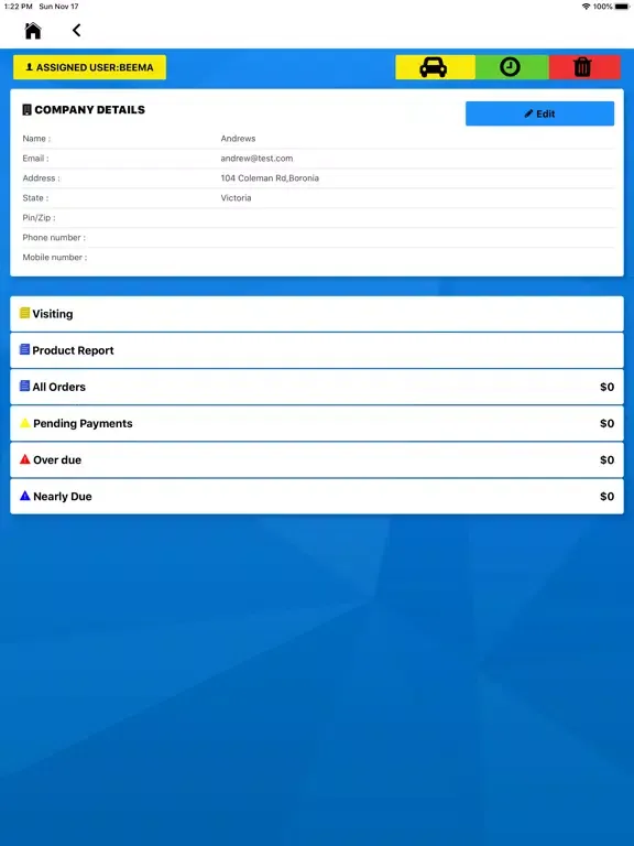 Tangkapan skrin Sales App - FMCG/ FMG iPad 