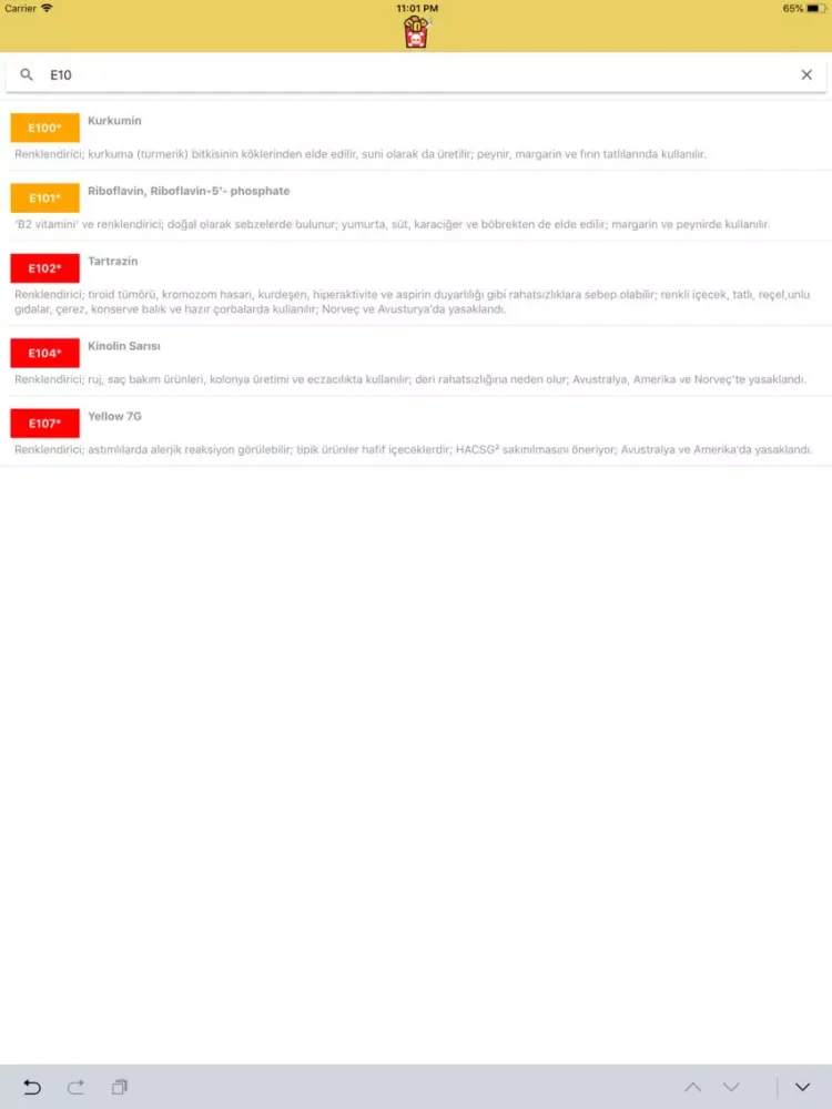 Tangkapan skrin E Code - Additive Material iPad 