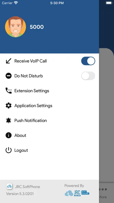 JRC SoftPhone سکرین شاٹس