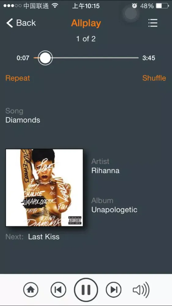 Capturas de pantalla de ALCATEL ONETOUCH WiFi Music