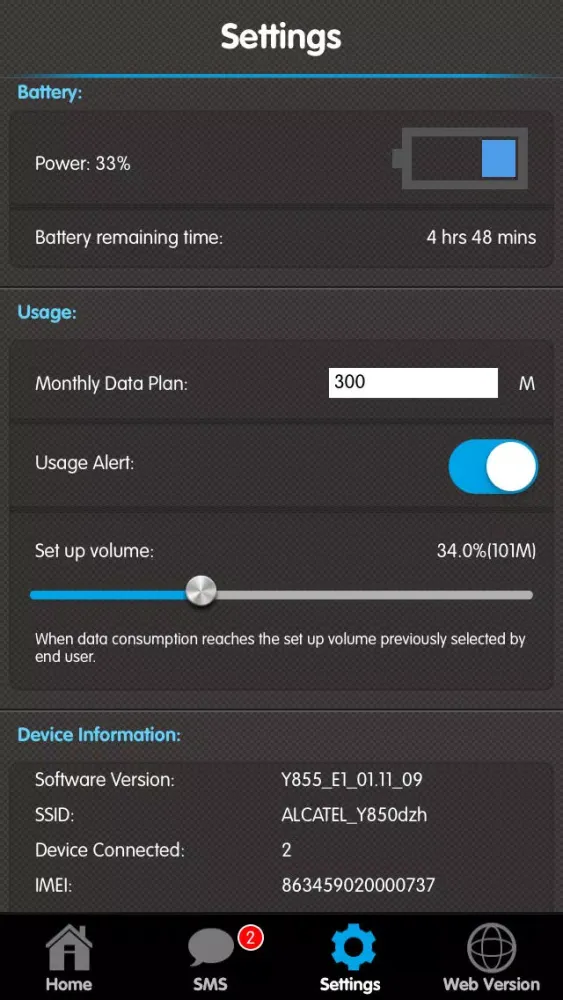 Скриншоты ALCATEL onetouch Smart Link