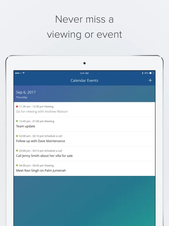 Propspace Real Estate CRM iPad  스크린샷