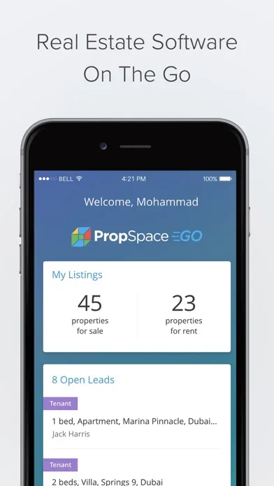 Propspace Real Estate CRM 스크린샷