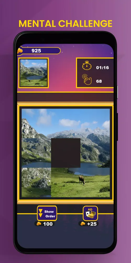 Sliding Puzzle: mental games Ekran Görüntüleri